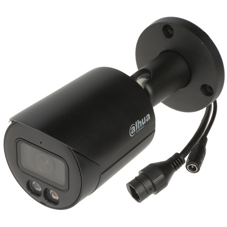 Dahua 4K 8MP WizSense IP 카메라 마이크 내장 스마트 듀얼 일루미네이션 야간 컬러 블랙 DAHUA IPC-HFW2849S-S-IL-0280B-BLACK