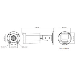 IP kamera 4MP Motozoom Smart Hybrid Light IR LED IP67 Hik-Connect ONVIF PoE vonkajšia tubusová monitorovanie SD slot Hikvision D