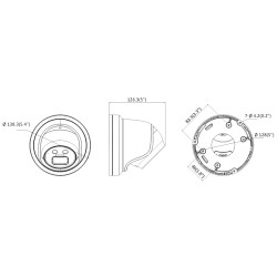 AcuSense 6MP IP 카메라 Darkfighter IR 30m 렌즈 2.8mm IP67 마이크 SD 슬롯 오디오 Hikvision DS-2CD2366G2-IU(2.8M