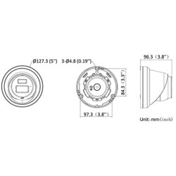 4K UHD 8Mpx Akıllı Hibrit Işık AcuSense IR LED Siyah Dome IP67 Kamera Mikrofonlu Hikvision DS-2CD2383G2-LI2U(2.8MM)(BLACK)