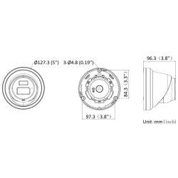 IP-камера 8Mpx 4K UHD AcuSense Актыўнае стрымліванне Стробаскоп Сірэна Аўдыё WDR IR LED IP67 Hik-Connect Hikvision DS-2CD2383G2-