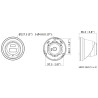 8Mpx 4K UHD AcuSense IP 카메라 능동적 억제 스트로보 사이렌 오디오 WDR IR LED IP67 Hik-Connect Hikvision DS-2CD2383G2-LI2U/SL(2.8MM)(BLACK)/PL