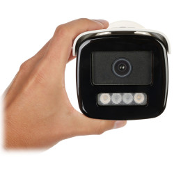 กล้อง IP 6MP Smart Hybrid Light AcuSense 2.8mm ไฟส่องสว่าง 60 เมตร ระบบเสียง IR LED Hik-Connect IP67 โครงโลหะ Hikvision DS-2CD2T
