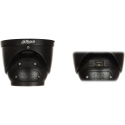 5Mpx IPカメラ TiOCフルカラー アクティブ抑止サイレン LEDライト AI IVS IR IP67 DAHUA IPC-HDW3549H-AS-PV-0280B-S5-BLACK