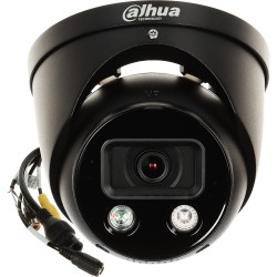 4K 8MP TiOC Full-Color AI WizSense IR LED ドーム型IPカメラ アクティブ抑止機能付き ブラック PoE DAHUA IPC-HDW3849H-AS-PV-0280B-S5-BLACK