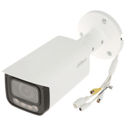 Câmara IP 4MP Motozoom 2.7-13.5mm Smart Dual Light WizSense IR60m LED60m IP67 WDR SD Áudio Alarme PoE CCTV DAHUA IPC-HFW2449T-ZA