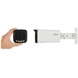 Câmara IP 4K 8MP Motozoom Smart Dual Light WizSense IR LED 60m WDR PoE SD Deteção de Pessoas e Veículos DAHUA IPC-HFW2849T-ZAS-I