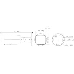 Kamera IP 4K 8MP Motozoom Smart Dual Light WizSense IR LED 60m WDR PoE SD Pengesanan Manusia Kenderaan DAHUA IPC-HFW2849T-ZAS-IL