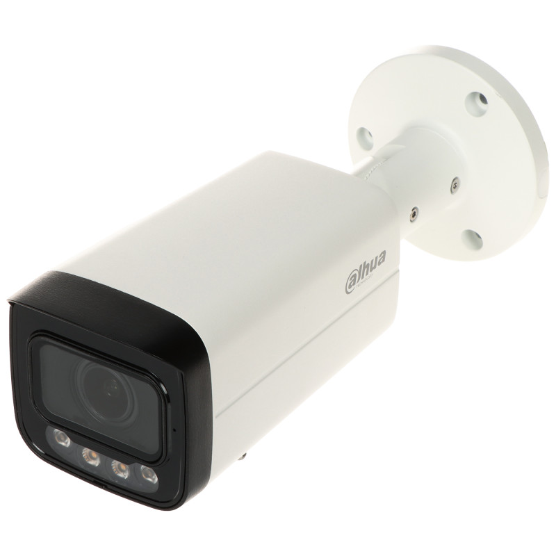 Câmara IP 6MP Smart Dual Light Motozoom IR60m LED60m IVS PoE IP67 D-WDR AI SMD 4.0 Exterior DAHUA IPC-HFW3649T-ZAS-IL-27135
