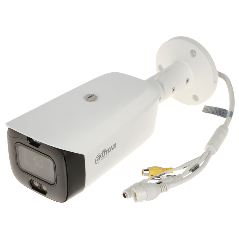 4K 8MP TiOC 全彩 2.8mm 网络摄像机 AI WizSense 主动防御 警报器 LED IP67 DAHUA IPC-HFW3849T1-AS-PV-0280B-S5