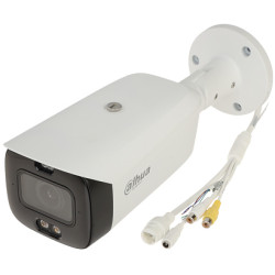 4K UHD 8Mpx IPカメラ TiOC フルカラー Motozoom AI アクティブ抑止 サイレン LED IP67 PoE DAHUA IPC-HFW3849T1-ZAS-PV-27135-S5