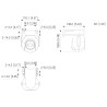 Outdoor WiFi PTZ IP Camera 5MP Full-Color Active Deterrence Smart Dual Light AI Human Detection DAHUA P5B-PV