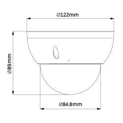 Caméra IP PTZ Dôme Rapide 1080p 2.8-12mm Starlight IVS POE IK10 IP66 DAHUA SD22204DB-GNY