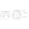 Бездротова гібридна камера Smart Dual Light Активне стримування Full HD 1080p ІЧ-світлодіодний підсвічувач IP67 DAHUA T2A-PV-036