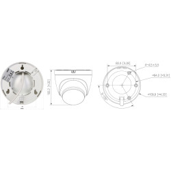 กล้อง IP Wi-Fi 6 Smart Dual Light Active Deterrence 3Mpx 2.8mm ตรวจจับบุคคลและยานพาหนะ พร้อมไซเรน เสียง และไมโครโฟน DAHUA T3A-PV