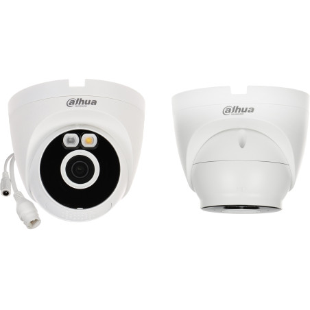 กล้อง Wi-Fi ไร้สาย 4MP แสงไฮบริด Dual Light ระบบป้องกันเชิงรุก ไซเรน LED เสียง ไมโครโฟน DAHUA T4A-PV