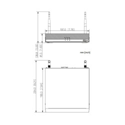 เครื่องบันทึกภาพ IP WiFi 6 4 ช่อง 4K HDMI VGA ONVIF 16MPx AI SMD Plus P2P DAHUA NVR2104HC-W