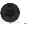 Innvendig dummy-domekamera med blinkende LED-lys sort preventiv CCTV-overvåking Delta ADP-930/LED