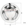Гібрыдная камера 4у1 AHD HD-CVI HD-TVI 5Mpx 2Mpx 2.8mm IR 20m IP67 Аўдыё Мікрафон Металічная Вонкавы маніторынг APTI APTI-H50VA2