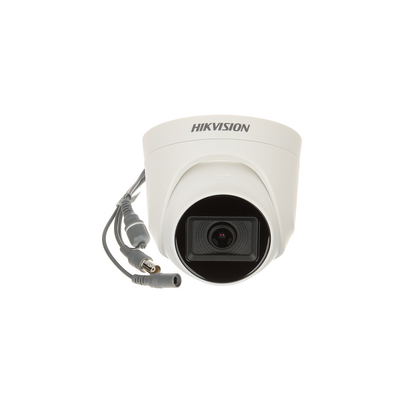 מצלמת כיפה 4 ב-1 1080p Full HD עדשה 2.8 מ"מ תאורת EXIR 20 מ' D-WDR ניטור אנלוגי CCTV BNC Hikvision DS-2CE76D0T-ITPF