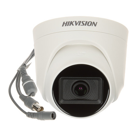 Cameră tip dom 4in1 1080p Full HD Obiectiv 2.8mm Iluminator EXIR 20m D-WDR Supraveghere Analogică CCTV BNC Hikvision DS-2CE76D0T