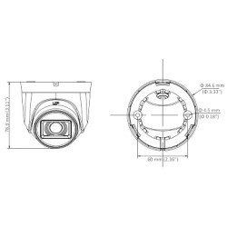 4in1 ドームカメラ 1080p Full HD 2.8mmレンズ EXIR赤外線照射器 20m D-WDR アナログ CCTV BNC 監視 Hikvision DS-2CE76D0T-ITPF