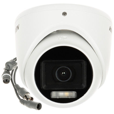 4K 8.3Mpx AHD CVI TVI PAL Smart Hybrid Light カメラ IR 30m LED 20m IP67 金属製ドーム型 Hikvision DS-2CE76U0T-LMF(2.8MM)