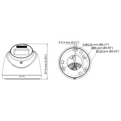 4K UHD Smart Hybrid Light カメラ 8.3 Mpx IR 40m LED 20m IP67 2.8mmレンズ CCTV監視 Hikvision DS-2CE78U0T-LF(2.8MM)