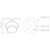 Υβριδική Κάμερα 4σε1 Θολωτή Full HD Smart Dual Illumination IR LED 40m Μικρόφωνο IP67 Εξωτερική DAHUA HAC-HDW1200T-IL-A-0280B-S6