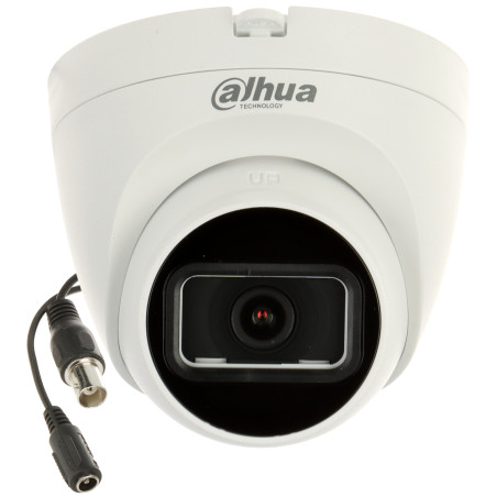 Câmera 4em1 AHD CVI TVI CVBS 1080p Full HD 2.8mm IR 25m D-WDR 3D-DNR IP50 Cúpula Compacta DAHUA HAC-HDW1200TRQ-0280B-S6