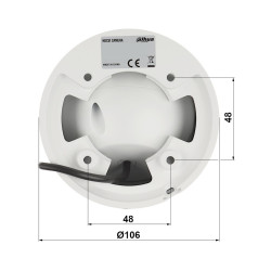 Αναλογική Κάμερα 4σε1 IP67 Full-Color 1080p 2Mpx Ήχος Μικρόφωνο LED 40m Starlight Μεταλλική Θόλου Παρακολούθηση DAHUA HAC-HDW123
