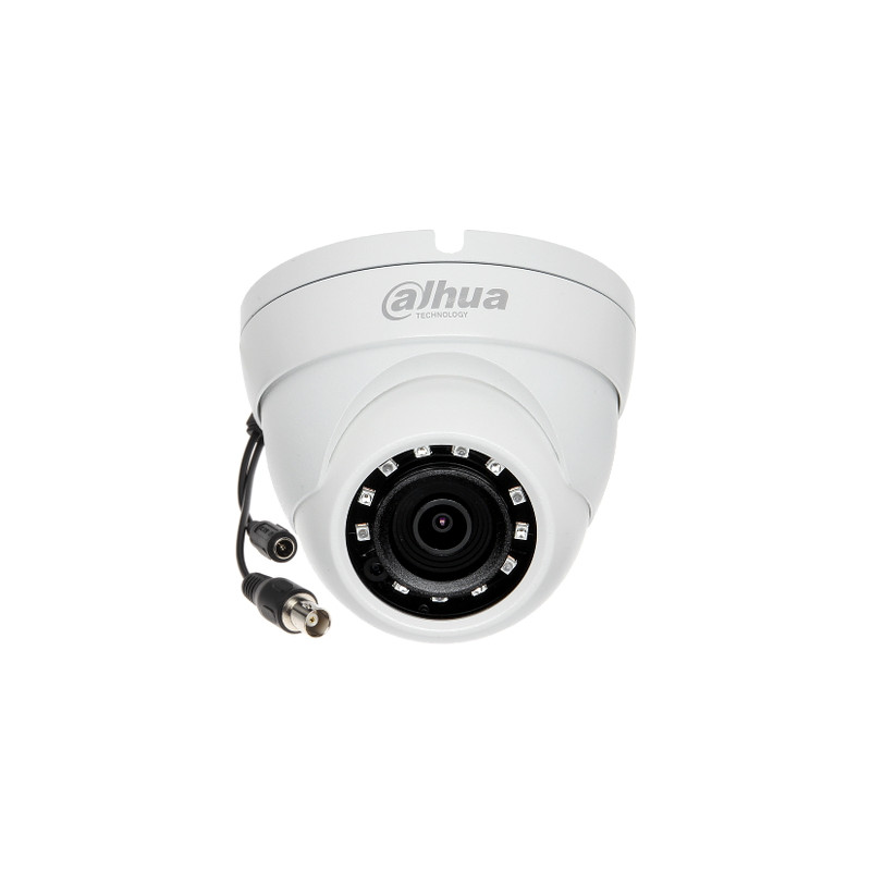 Камера 4в1 AHD CVI TVI CVBS 8Mpx 4K 2.8mm IR30m IP67 Купольна Зовнішня Металева Моніторинг DAHUA HAC-HDW1800M-0280B