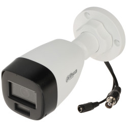 4'ü 1 arada Analog Full HD 1080p Dış Mekan Kamera IP67 Gece Gündüz Ses Mikrofon LED Aydınlatma Renkli Görüntü DAHUA HAC-HFW1200C