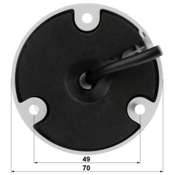 Камера 4-у-1 AHD CVI TVI PAL 1080p 2MP IR 30m IP67 Шырокавугольны аб’ектыў 2.8mm Вонкавая цыліндрычная металічная DAHUA HAC-HFW1