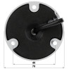 Камера 4-у-1 AHD CVI TVI PAL 1080p 2MP IR 30m IP67 Шырокавугольны аб’ектыў 2.8mm Вонкавая цыліндрычная металічная DAHUA HAC-HFW1
