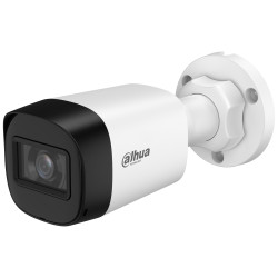 Гібрыдная вонкавая камера 4-у-1 трубчастая 5Mpx 2.8mm IR 30m LED IP67 Starlight Шырокі кут агляду DAHUA HAC-HFW1500RL-0280B-S3-D