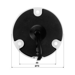 Хибридна външна камера 4в1 тръбна 5Mpx 2.8mm IR 30m LED IP67 Starlight широк ъгъл на виждане DAHUA HAC-HFW1500RL-0280B-S3-DIP