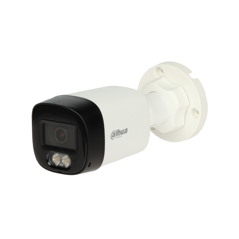 Hybride 4i1-kamera 5Mpx 2.8mm Dual Light-lys 30m mikrofon IP67 utendørs kulekamera hvit DAHUA HAC-HFW1500RL-IL-A-0280B-S3-DIP