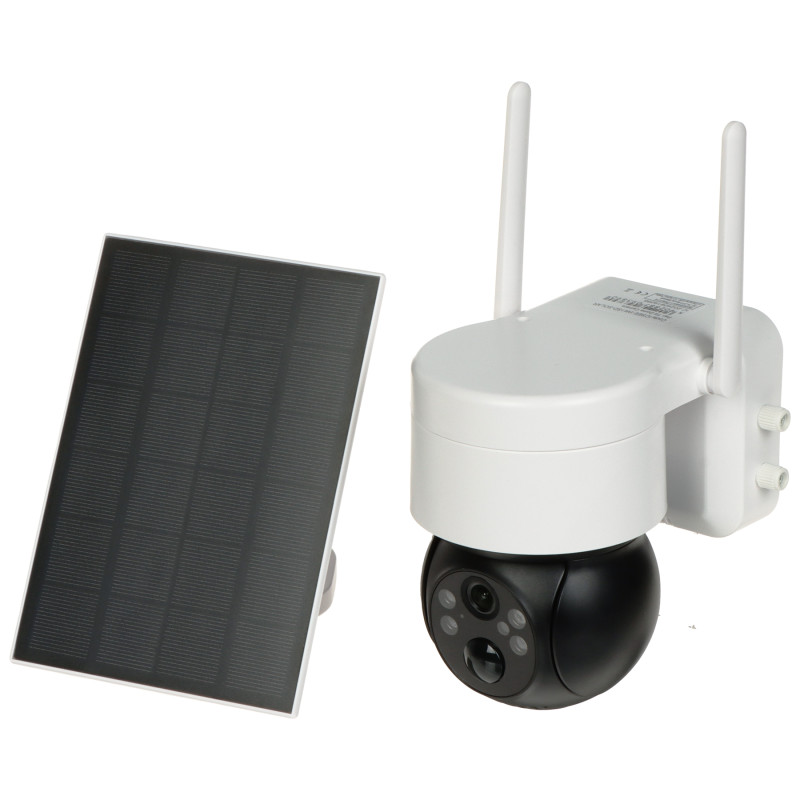 Externe Solar-IP-Kamera 4MP WLAN PIR-Sensor Akku Kabellos Tag Nacht IR LED USB-C DELTA CCTV ICSEE-W41SD-SOLAR