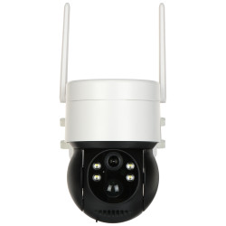 กล้องโซลาร์เซลล์ IP 4Mpx Wi-Fi พร้อมเซนเซอร์ PIR แบตเตอรี่ในตัว ไร้สาย กลางวัน-กลางคืน LED IR USB-C DELTA CCTV ICSEE-W41SD-SOLAR