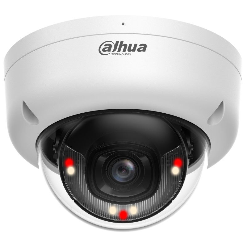 Вандалаўстойлівая IP-камера 1080p Smart Dual Light IR LED Аб'ектыў 2.8мм IP67 IK08 Мікрафон Прамысловая DAHUA IPC-HDBW1239E1-A-I