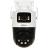 מצלמת IP חיצונית PTZ עם עדשות כפולות Wi-Fi 6 3Mpx 2.8mm 6mm הרתעה פעילה וניתוח AI חכם DAHUA P3D-3F-PV-0280B/0600B