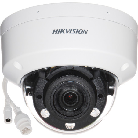 Telecamera IP 4MPx Motozoom Smart Hybrid Light IR LED Antivandalo IK08 IP67 Dome POE Microfono Hikvision DS-2CD1743G2-LIZU(2.8-1