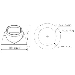 四合一球型摄像机 1080p 全高清 2.7-12mm 电动变焦镜头 红外 60 米 麦克风 IP67 WDR OSD 监控 DAHUA HAC-HDW1231T-Z-A-271