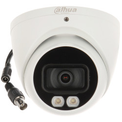กล้องอนาล็อก 4K 8Mpx โดม IP67 IR LED 30m ไมโครโฟน Dual Illumination 2.8mm เลนส์มุมกว้างสำหรับการตรวจสอบ DAHUA HAC-HDW1801T-IL-A-