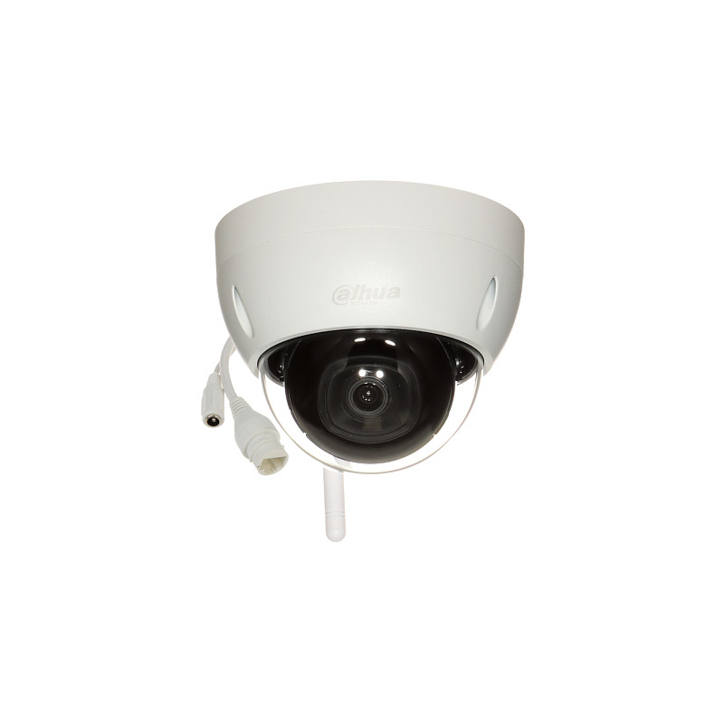 กล้อง IP ไร้สาย ป้องกันการทุบทำลาย 1080p 2.8mm D-WDR IP67 IK10 IR 30m Full HD DAHUA IPC-HDBW1230DE-SW-02