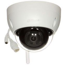 Wi-Fi IP kamera 4Mpx 2.8mm D-WDR IP67 IK10 IR30m Dome CMOS H.265+ MicroSD āra bezvadu P2P DAHUA IPC-HDBW1430DE-SW-02
