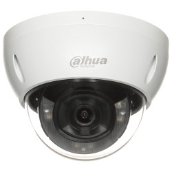 กล้อง IP ทนทานต่อการทุบทำลาย 6 Mpx 2.8mm Smart Dual Light WDR IR30m LED30m AI IVS SMD PLUS IP67 IK10 ไมโครโฟน ช่องเสียบ SD DAHUA