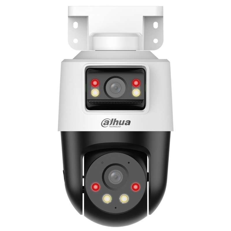 กล้อง IP PT ภายนอก Dual Lens 4Mpx Smart Dual Light ระบบยับยั้งการบุกรุกแบบแอคทีฟพร้อมไซเรนและไฟ LED มาตรฐาน IP66 DAHUA IPC-PTS14