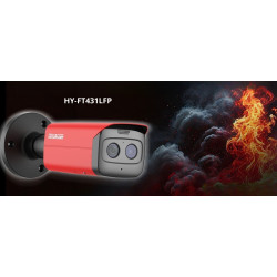 Hybrid Thermal IP Camera 1.2mm 4Mpx 4.0mm Fire Detection Fire Alarm WISUALARM HY-FT431LFP-TD1F4